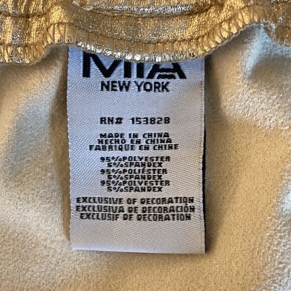 MIA New York NWOT Girls Rose Gold Metallic Shorts. Size Large. - Picture 6 of 6
